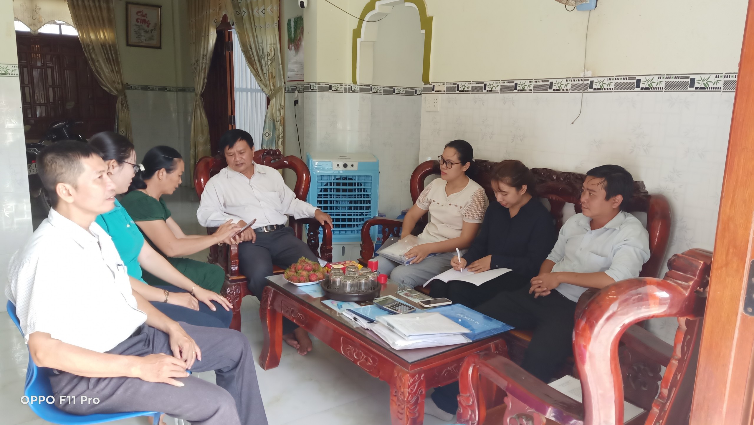 Đoàn kiểm tra làm việc cùng Hội đồng quản trị, Ban kiểm soát HTX Dịch vụ nông nghiệp thu mua nông sản Thanh Hải